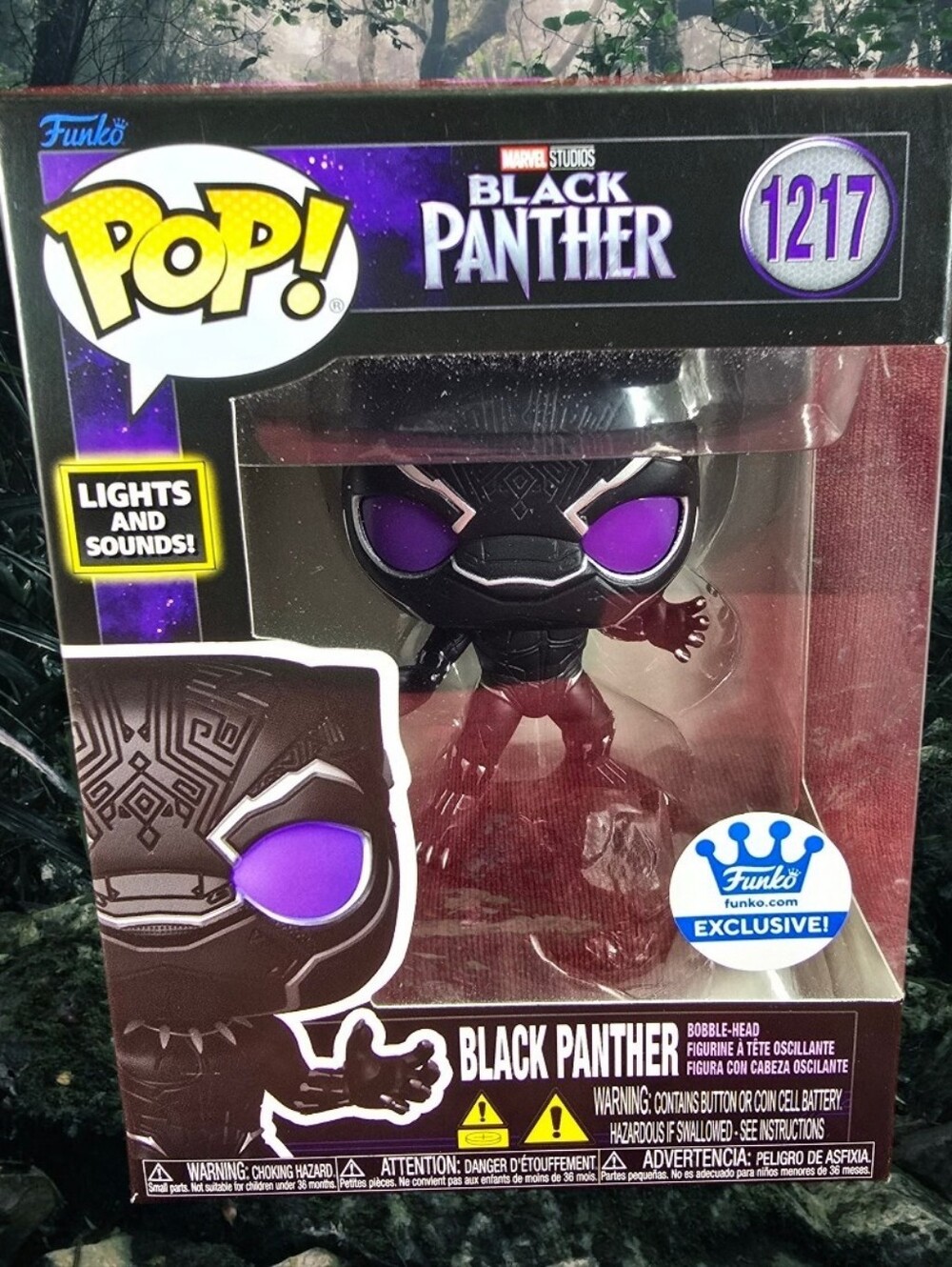 Funko Pop! Vinyl: Black Panther Exclusive #1217 (Nib) With Pop Protector